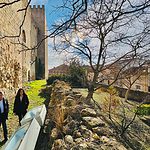 Isaac y Nerea en el futuro jardin abierto del Museo